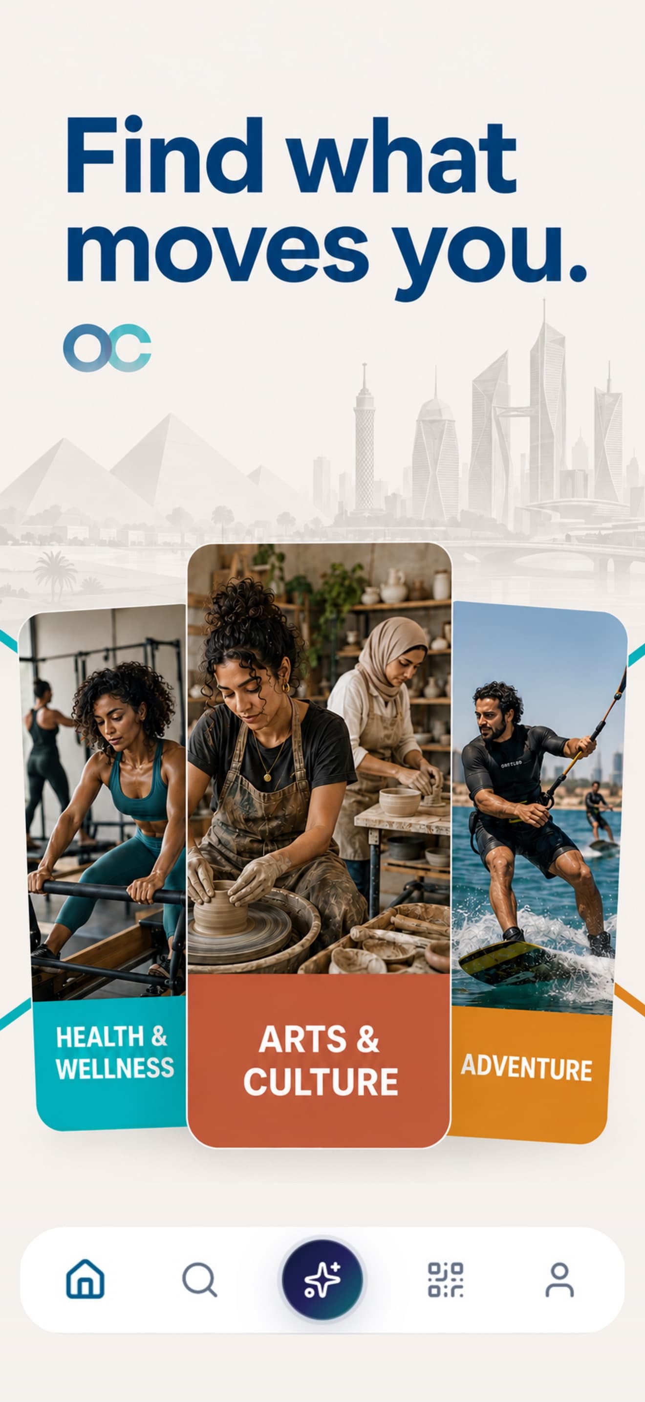 Find what moves you with OneClub across wellness, culture and adventure