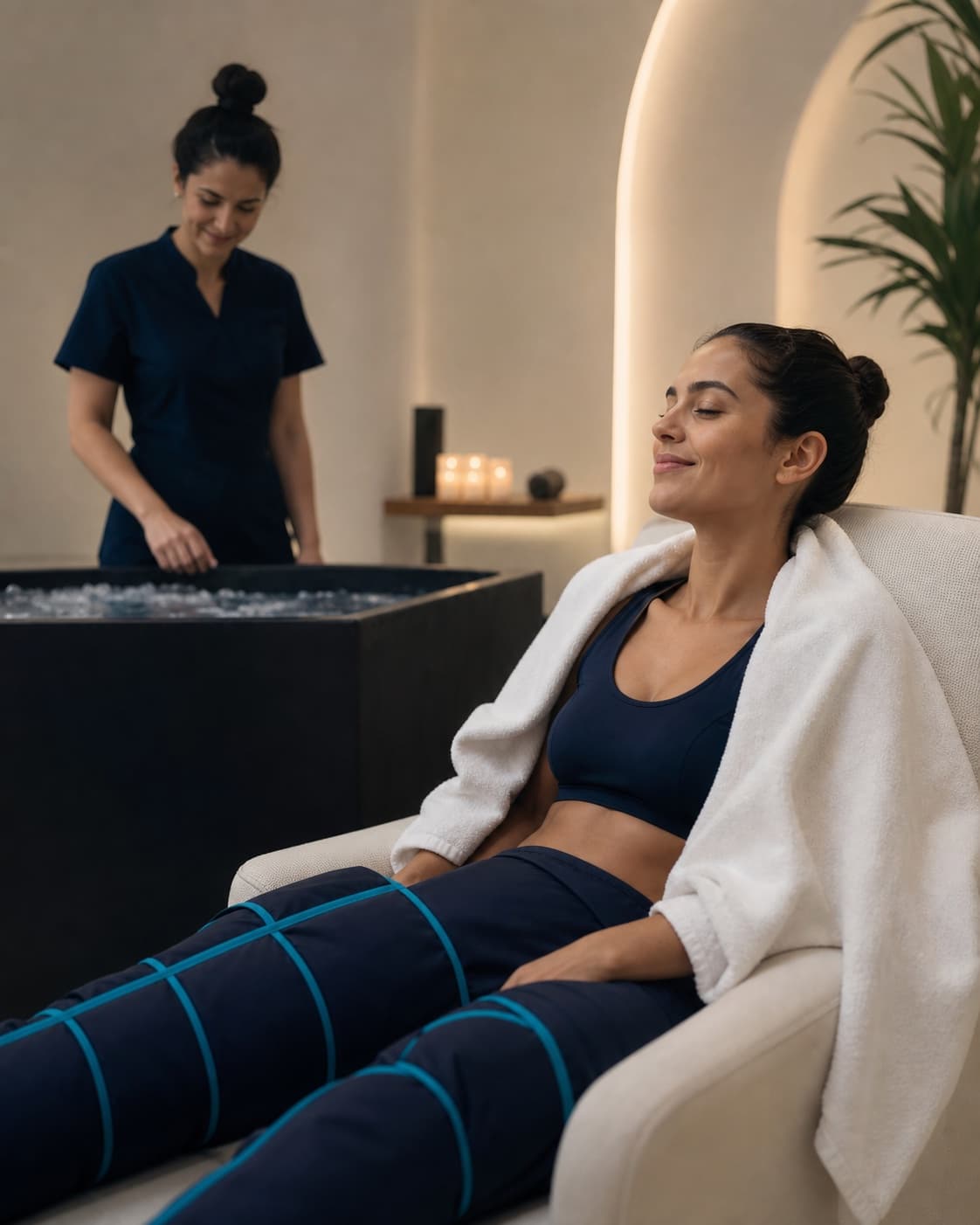 A guided sports recovery session